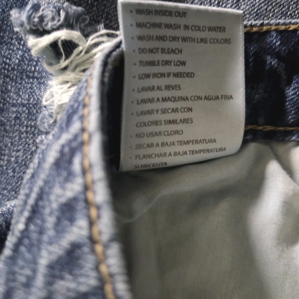 KanCan Distressed Jeans Women's XL Blue Stretch Denim Ripped‎ Skinny Trendy - Picture 8 of 8